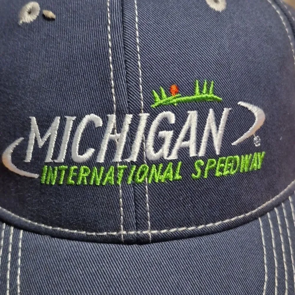 Michigan International Speedway Blue Velcroback Hat - New
